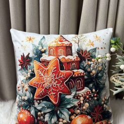 POSZEWKI NA PODUSZKĘ ŚWIĘTOWANIE 40/40CM.