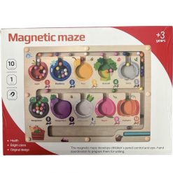 ZESTAW ZABAWKI DREWNIANE MAGNETYCZNE MAZE DLA DZIECI.