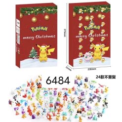 KALENDARZ ADWENTOWY FIGURKI POKEMON MERRY CHRISTMAS.