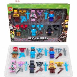 ZESTAW FIGURKI MINECRAFT 24PCS DLA DZIECI.