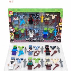 ZESTAW FIGURKI MINECRAFT 24PCS DLA DZIECI.