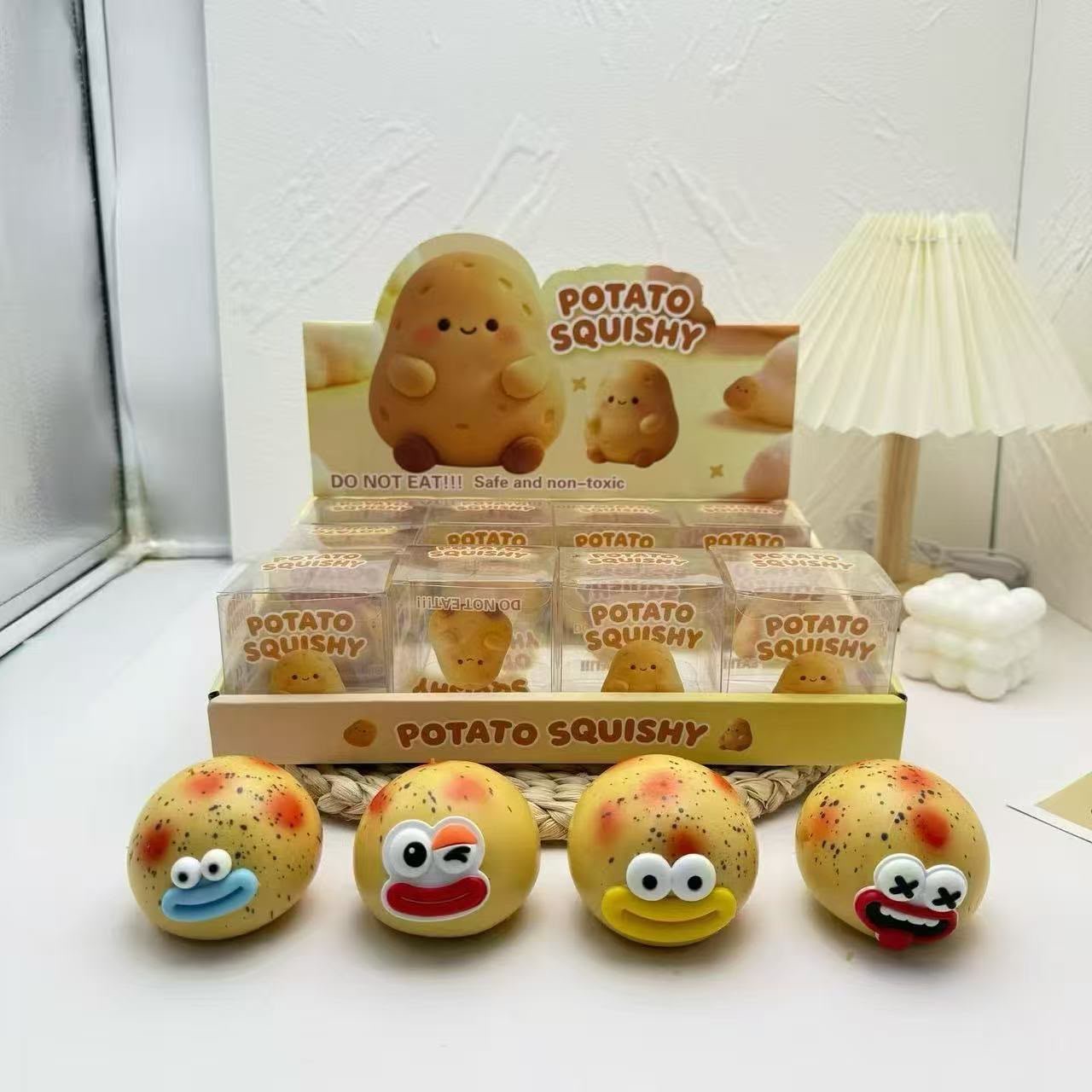 GNIOTKI ANTYSTRESOWE ZIEMNIAKI CRUNCHY 5CM DLA DZIECI.