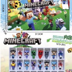 KALENDARZ ADWENTOWY FIGURKI MINECRAFT.