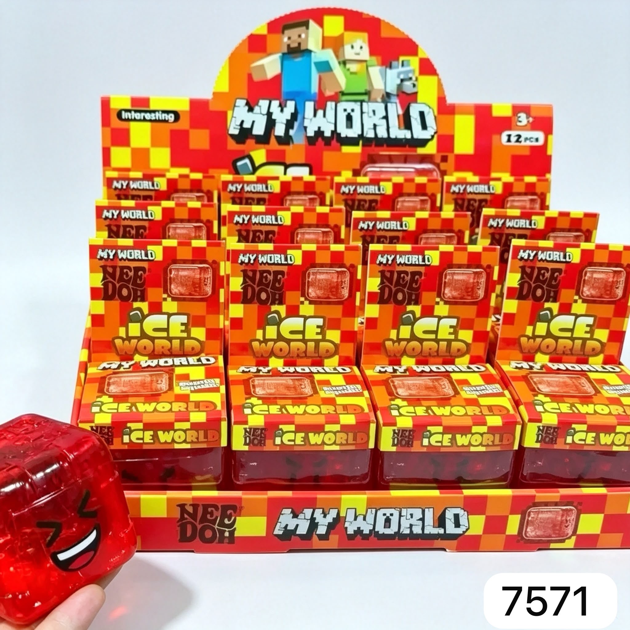 GNIOTKI ANTYSTRESOWE CUBE MY WORLD 5CM.