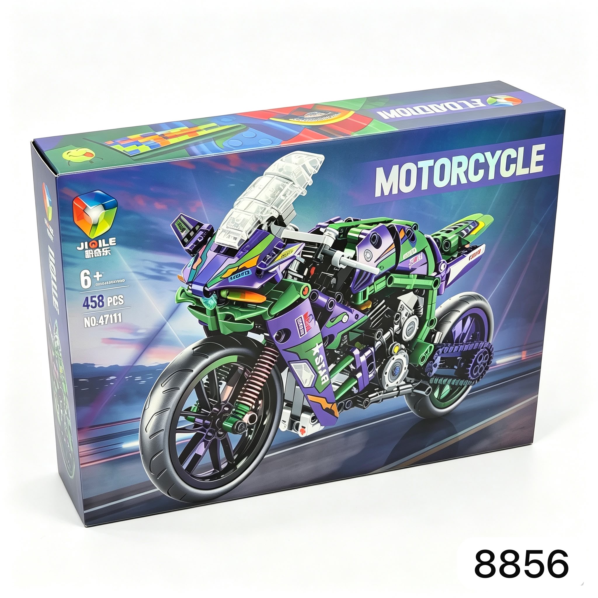 ZESTAW KLOCKI EDUKACYJNE MOTORCYCLE SPORTOWE 458EL.