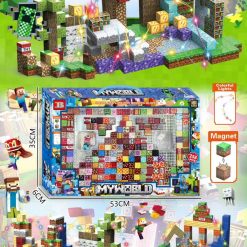 ZESTAW KLOCKI MAGNETYCZNE MINECRAFT 258 ELEMENTÓW.