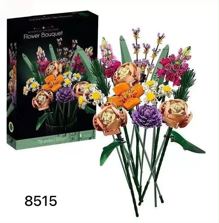 ZESTAW KLOCKI KWIATKI BOUQUET 756 ELEMENTÓW.
